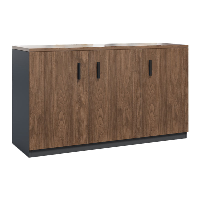 Modern Brown Engineered Wood Filing Cabinet with Drawers for Home Office