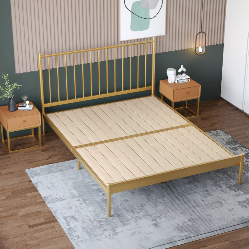 43,3 "Höhen Metall -Standard -Lamellenbett mit Rechteck Kopfteil