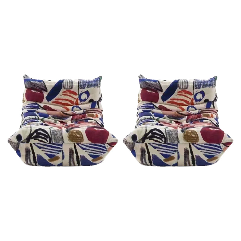 Contemporary Parsons Chair with Sewn Pillow Back Armless Chair Colorful 2 Piece Set Clearhalo 'Accent Chairs' 'accent_chairs' 'Chairs & Seating' 'furn' 'furn_accent_chairs' 'Furniture' 'Living Room Furniture' 7823742