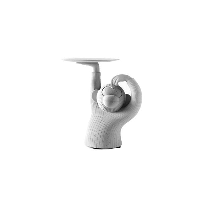 12" Wide Pedestal Round Metal Single Tray Top Coffee Cocktail Table Light Gray Clearhalo 'Coffee & Accent Tables' 'Coffee Tables' 'coffee_tables' 'furn' 'furn_coffee_tables' 'Furniture' 'Living Room Furniture' 7824853