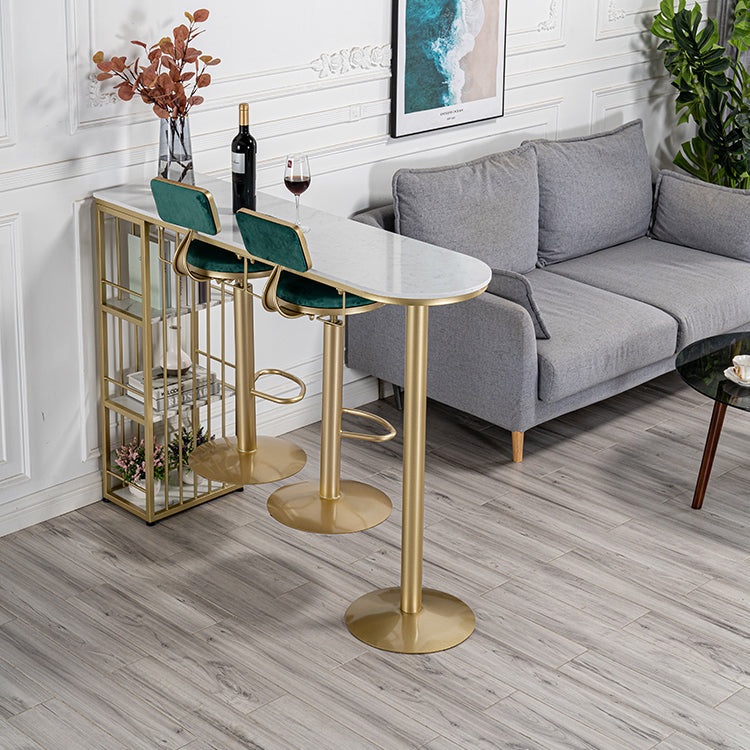 1/3 pièces Counter Height Pub Set Contemporary Oval for Living Room