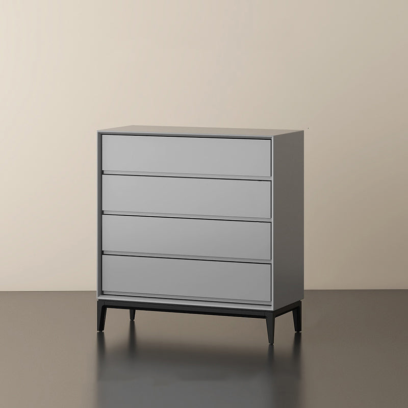 Moderno cassa di stoccaggio in legno verticale con cassetti a chiusura morbida per la casa