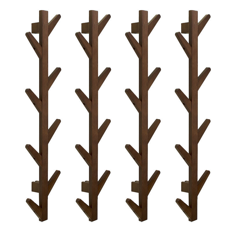 Appendiabiti a parete moderna moderna appendiabiti in legno con ganci