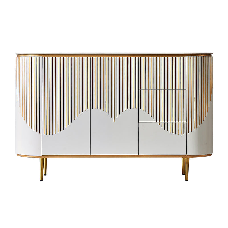 Estantería ajustable aparador blanco gabinete diseñada de madera credenza