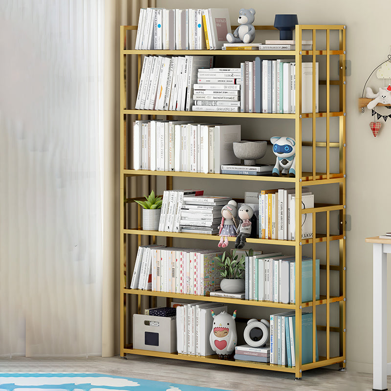 Bibliothèque de lieux de rectangle de rectangle métallique moderne à dos fermé à dos fermé moderne