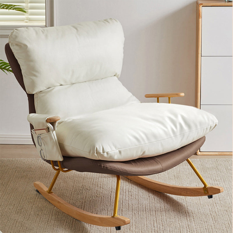 Sedia da bilanciere glam antico sedia a dondolo con cuscino