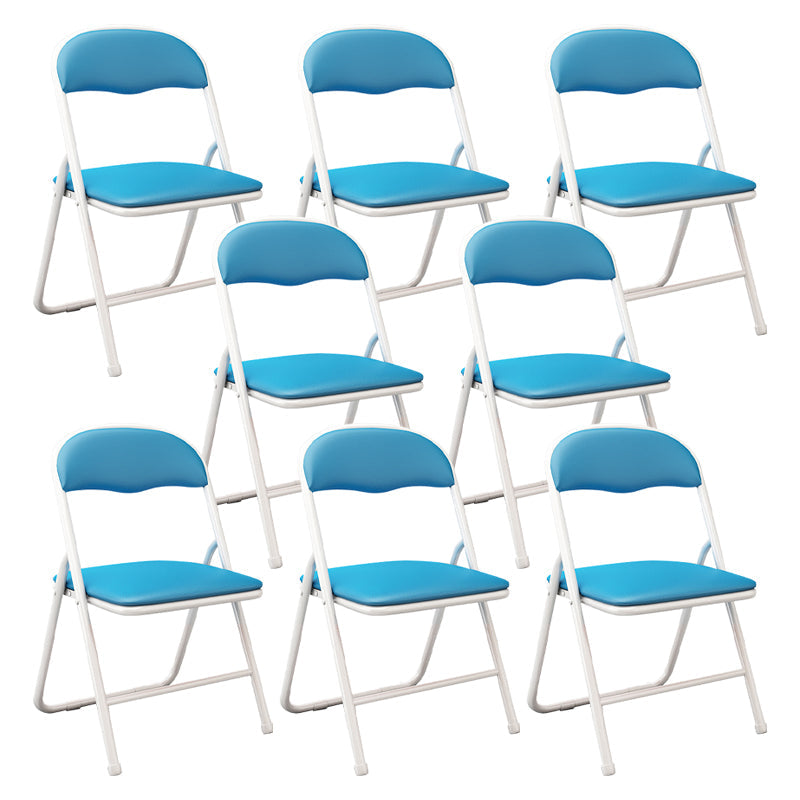 Sedie da pranzo senza bracciolo a bracciale aperte in metallo contemporaneo (set di 4/8)