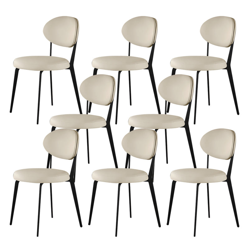 工業用布張りの屋内の屋内オープンバックダイニングサイドチェア