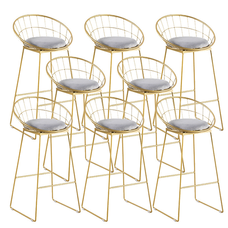 Sgabello con counter esalta con poggiapiedi con poggiapiedi e rivestimento in metallo