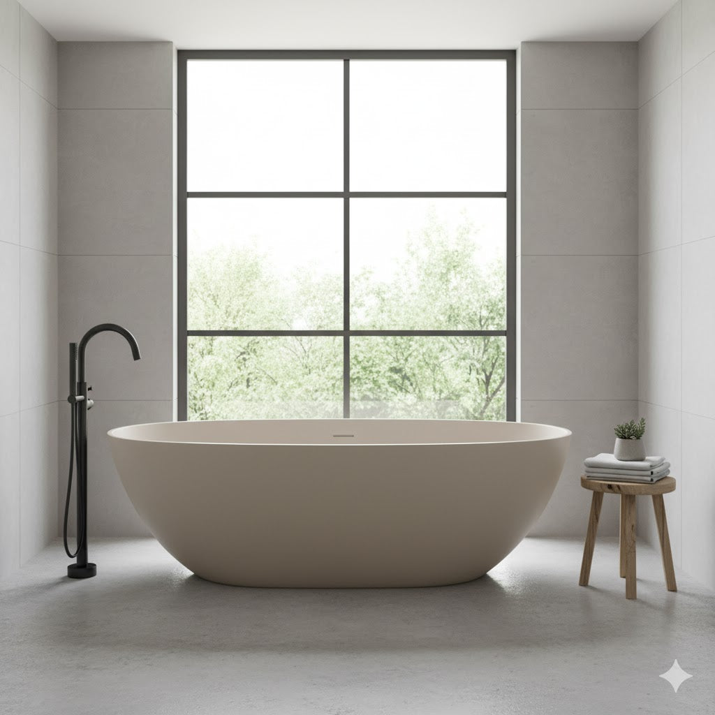 Soaking Antique Finish Bathtub Stand Alone Modern Oval Bath Tub Clearhalo 'Bathroom Remodel & Bathroom Fixtures' 'Bathtubs' 'Home Improvement' 'home_improvement' 'home_improvement_bathtubs' 'Showers & Bathtubs' IMG-9887