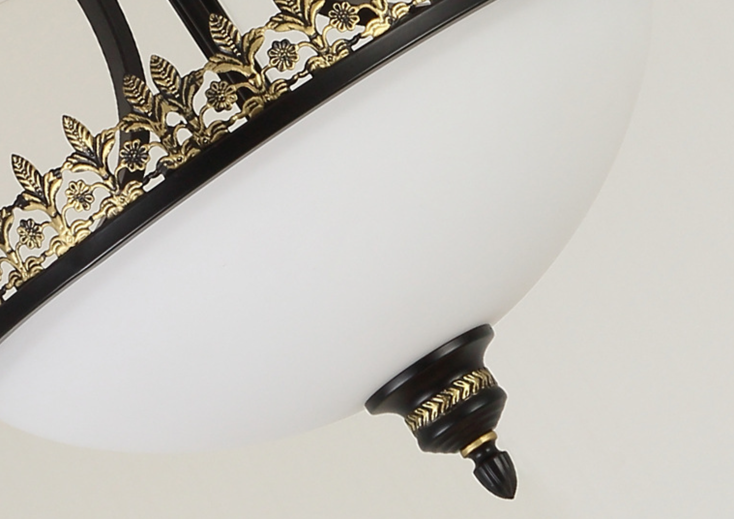 3 Bulbs Chandelier Pendant Light Vintage Bowl Frosted Glass Hanging Light in Black Clearhalo 'Ceiling Lights' 'Chandeliers' 'Glass shade' 'Glass' Lighting' ScreenShot_2026-01-12_151336_343