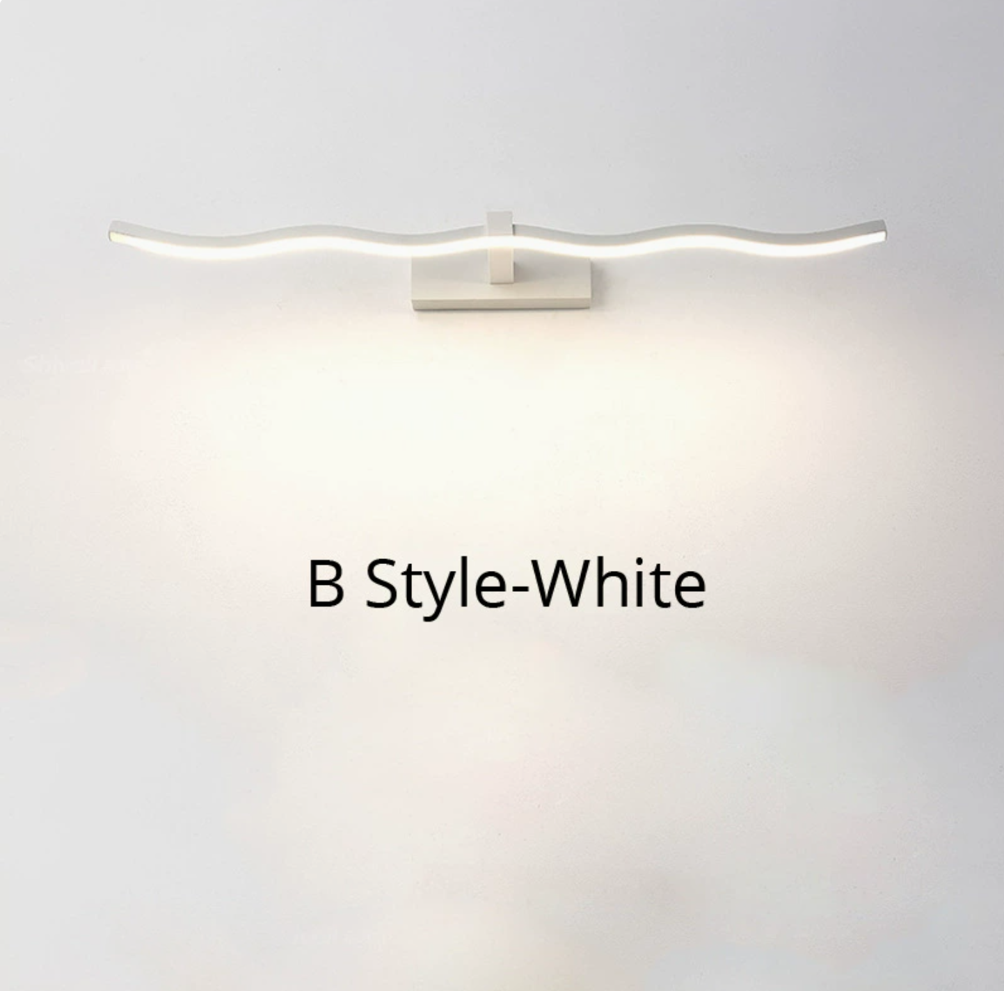 16"/26.5" L White Wave Vanity Light Fixture Simplicity LED Acrylic Wall Sconce Lighting for Bathroom Clearhalo 'Modern wall lights' 'Modern' 'Vanity Lights' 'Wall Lights' Lighting' ScreenShot_2026-06-03_160810_484