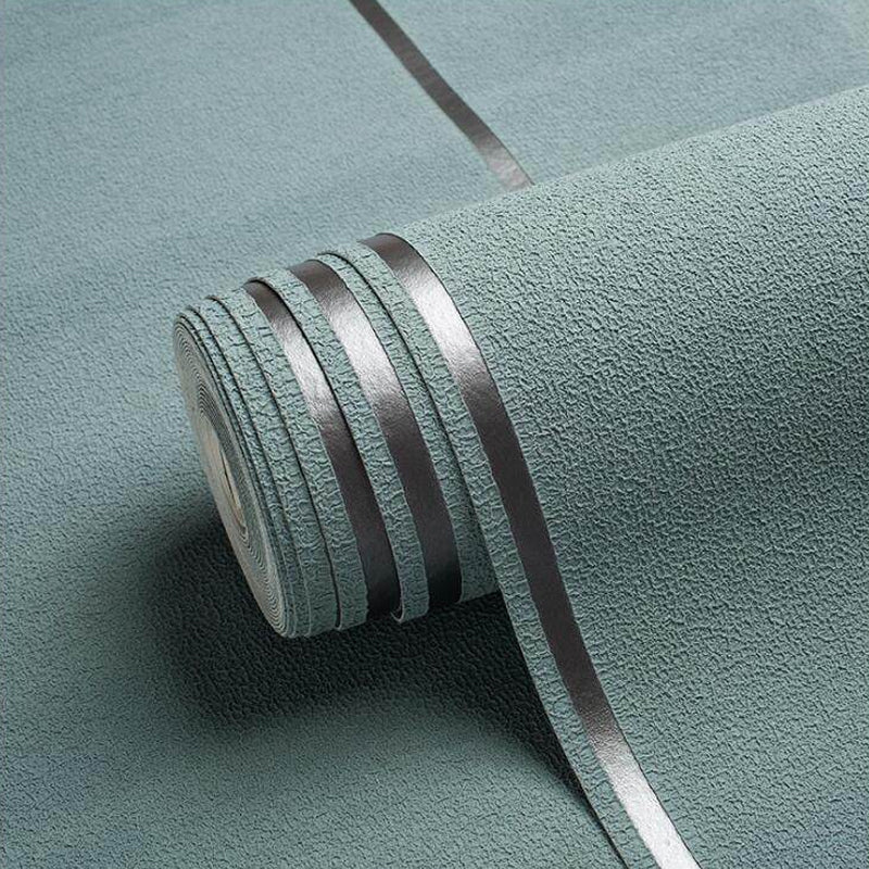 Modern Dark Color Flock Wallpaper Glitter Solid Moisture-Resistant Wall Covering for Living Room Clearhalo 'Modern wall decor' 'Modern' 'Wallpaper' Wall Decor' 1151178