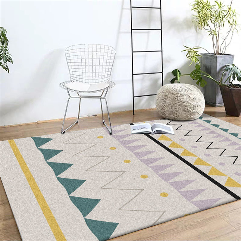 Multi-Color Bedroom Rug Calming Color Block Area Rug Cotton Blend Pet Friendly Easy Care Indoor Rug Clearhalo 'Area Rug' 'Rug' 11686554321_591419584_664730bb-51de-478c-b9c8-1baea075862e