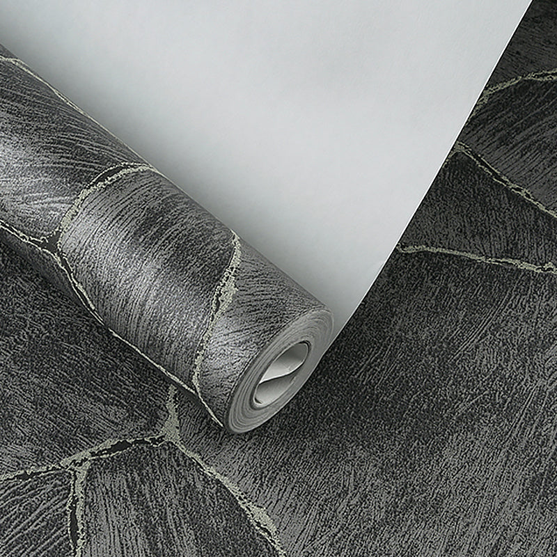 Modern Crackle Wallpaper Non-Woven Unpasted Dark Color Wall Decor for Living Room Clearhalo 'Modern wall decor' 'Modern' 'Wallpaper' Wall Decor' 1184417