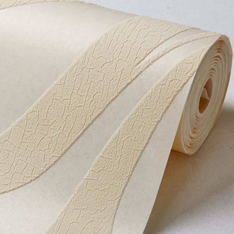 57.1-sq ft Dark Color Flock Wallpaper Seamless Curves Moisture Resistant Wall Decor Clearhalo 'Modern wall decor' 'Modern' 'Wallpaper' Wall Decor' 1184847