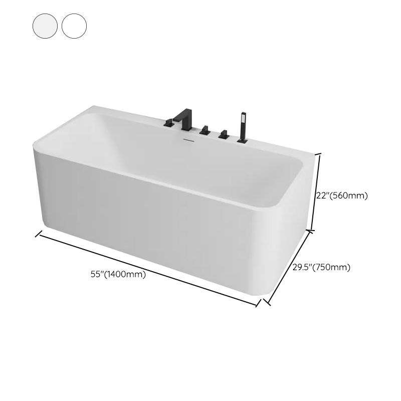 Stone Soaking Tub Antique Finish Rectangular Back to Wall Bath Clearhalo 'Bathroom Remodel & Bathroom Fixtures' 'Bathtubs' 'Home Improvement' 'home_improvement' 'home_improvement_bathtubs' 'Showers & Bathtubs' 1200x1200_07fe521b-a501-4026-a612-af1f32a8c03f