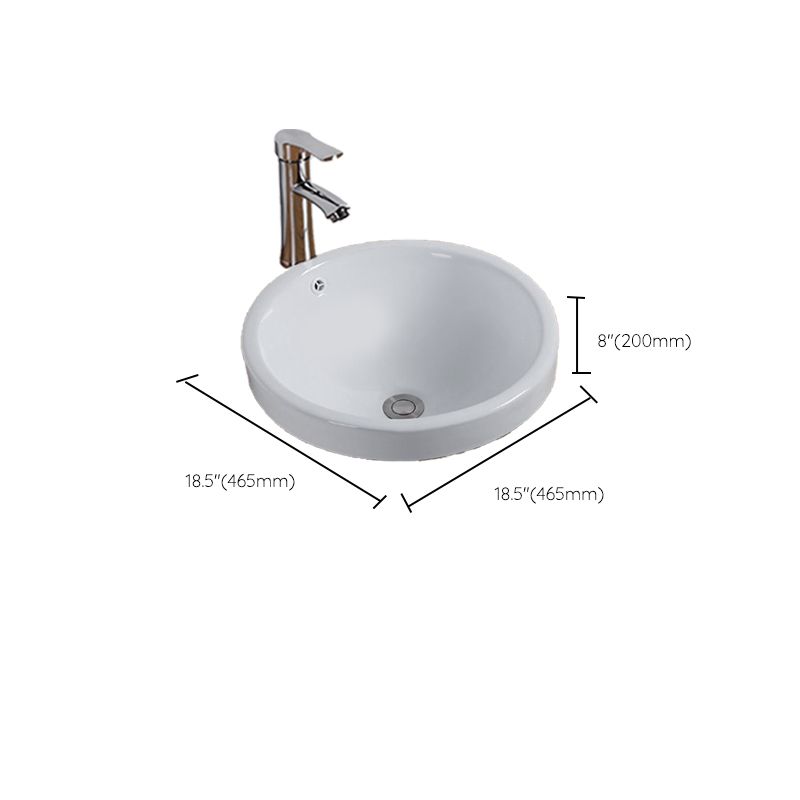Modern Style Bathroom Sink Oval Porcelain Undermount Bathroom Sink ...