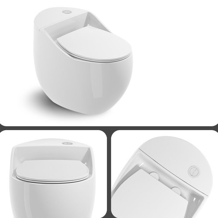 Round-Front Flush Toilet Ceramic Modern One-Piece Toilet with Slow Close Seat Clearhalo 'Bathroom Remodel & Bathroom Fixtures' 'Home Improvement' 'home_improvement' 'home_improvement_toilets' 'Toilets & Bidets' 'Toilets' 1200x1200_0a6911e3-51b2-483f-a4bb-ed719f230d1e