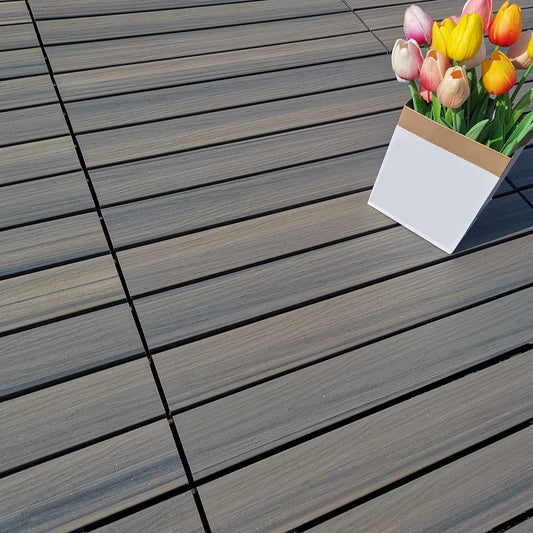Snapping Patio Flooring Tiles Striped Pattern Tile Set Floor Board Clearhalo 'Home Improvement' 'home_improvement' 'home_improvement_outdoor_deck_tiles_planks' 'Outdoor Deck Tiles & Planks' 'Outdoor Flooring & Tile' 'Outdoor Remodel' 'outdoor_deck_tiles_planks' 1200x1200_11a1c911-96fc-4b6d-a3cf-b302d1b411bb