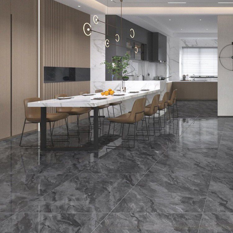 Modern Polished Porcelain Tile Marble Printed Square Floor and Wall Tile Clearhalo 'Floor Tiles & Wall Tiles' 'floor_tiles_wall_tiles' 'Flooring 'Home Improvement' 'home_improvement' 'home_improvement_floor_tiles_wall_tiles' Walls and Ceiling' 1200x1200_1848e955-5cd4-48d3-be31-2833f23a7c77