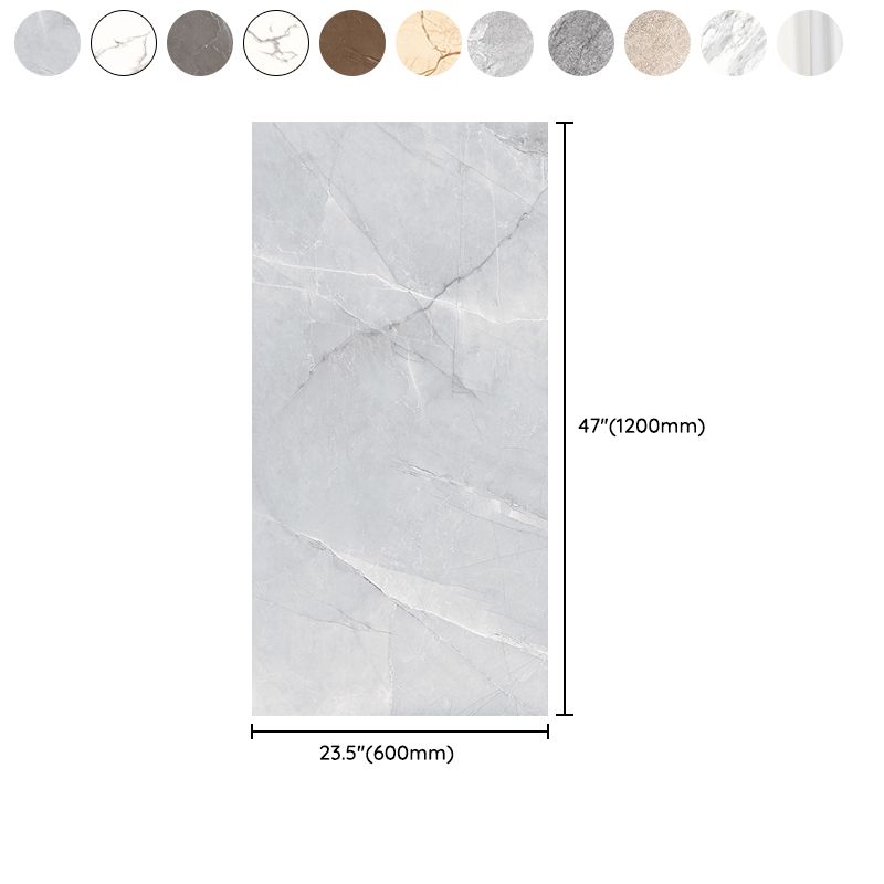 Contemporary Floor and Wall Tile Porcelain Marble Printed Frosted Tile Clearhalo 'Floor Tiles & Wall Tiles' 'floor_tiles_wall_tiles' 'Flooring 'Home Improvement' 'home_improvement' 'home_improvement_floor_tiles_wall_tiles' Walls and Ceiling' 1200x1200_1c4e5f3f-6c7d-4cf5-9e6b-c4aa740693d8