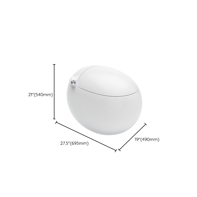 Round Floor Standing Bidet with Remote Control Included and Warm Air Dryer Clearhalo 'Bathroom Remodel & Bathroom Fixtures' 'Bidets' 'Home Improvement' 'home_improvement' 'home_improvement_bidets' 'Toilets & Bidets' 1200x1200_22cfe1db-671d-4ef1-83ca-6154d96b1c3d