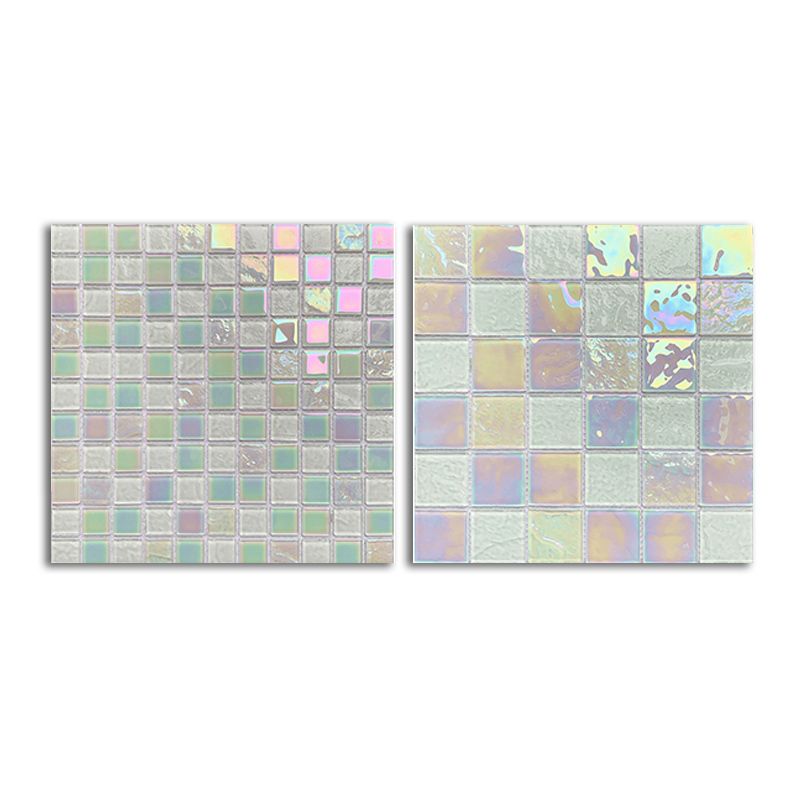 Glass Mosaic Tile Contemporary Floor and Wall Tile with Square Shape Clearhalo 'Floor Tiles & Wall Tiles' 'floor_tiles_wall_tiles' 'Flooring 'Home Improvement' 'home_improvement' 'home_improvement_floor_tiles_wall_tiles' Walls and Ceiling' 1200x1200_244caa02-134e-417c-9cd0-f15614c9ea58