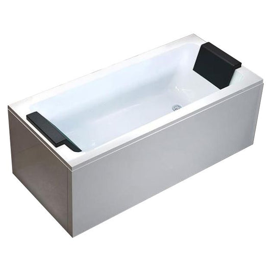 Modern Rectangular Bath Stand Alone Acrylic Soaking White Bathtub Clearhalo 'Bathroom Remodel & Bathroom Fixtures' 'Bathtubs' 'Home Improvement' 'home_improvement' 'home_improvement_bathtubs' 'Showers & Bathtubs' 1200x1200_265d55d4-35dc-465f-9c16-d95ec3be7dcf