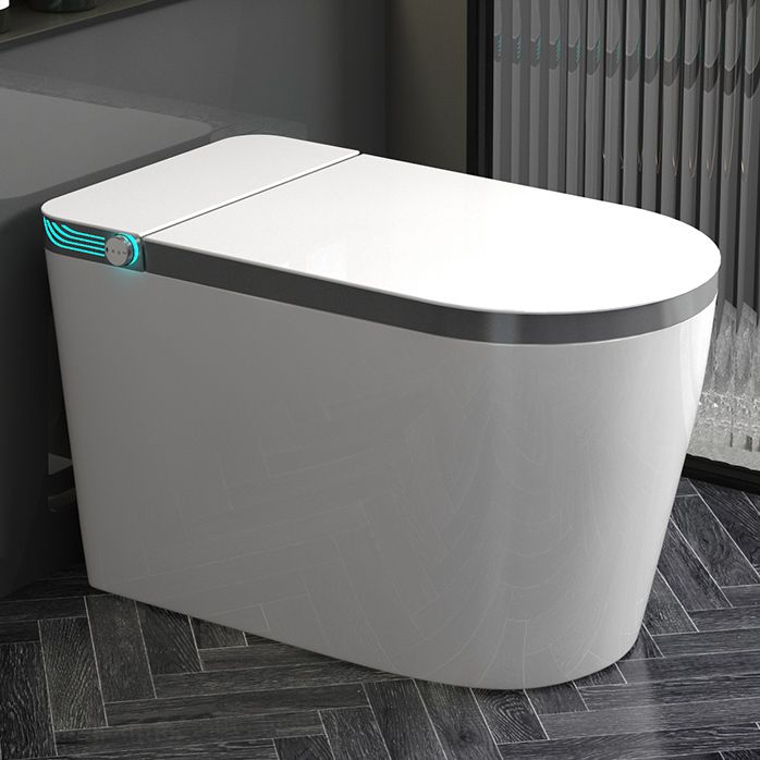 Smart Toilet with Tank White Elongated Floor Standing Bidet with Heated Seat Clearhalo 'Bathroom Remodel & Bathroom Fixtures' 'Bidets' 'Home Improvement' 'home_improvement' 'home_improvement_bidets' 'Toilets & Bidets' 1200x1200_2eefdafe-d20b-413a-809e-1df4535e83aa
