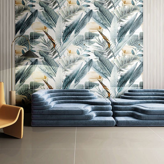 Straight Edge Wall Tile Flower Pattern Rectangle Wall Tile for Living Room Clearhalo 'Floor Tiles & Wall Tiles' 'floor_tiles_wall_tiles' 'Flooring 'Home Improvement' 'home_improvement' 'home_improvement_floor_tiles_wall_tiles' Walls and Ceiling' 1200x1200_3b5099d6-da49-43bb-9440-504b4e7fa9a8