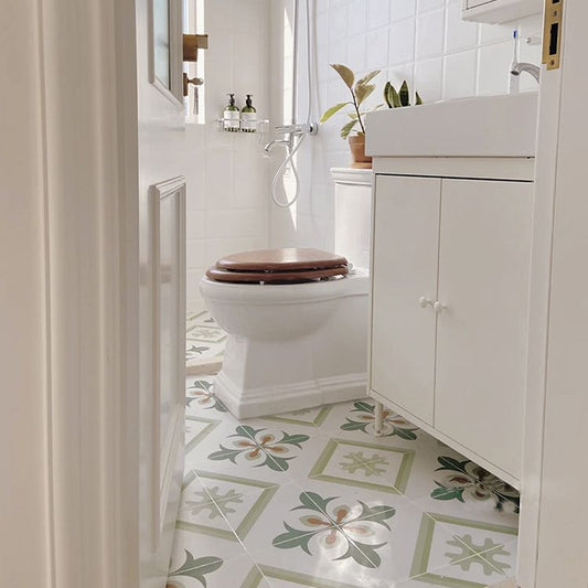 Patterned Singular Tile Ceramic Floor Tile with Square Shape Clearhalo 'Floor Tiles & Wall Tiles' 'floor_tiles_wall_tiles' 'Flooring 'Home Improvement' 'home_improvement' 'home_improvement_floor_tiles_wall_tiles' Walls and Ceiling' 1200x1200_436a61b4-1e1d-4d14-898d-89ecf629bb0a
