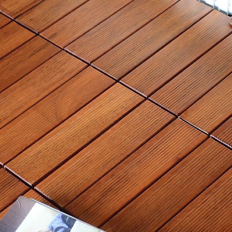 Modern Side Trim Piece Solid Wood Click-Locking Wood Tile Set for Patio Garden Clearhalo 'Flooring 'Hardwood Flooring' 'hardwood_flooring' 'Home Improvement' 'home_improvement' 'home_improvement_hardwood_flooring' Walls and Ceiling' 1200x1200_4577421f-7ffc-4c46-8347-ce180fa2b521