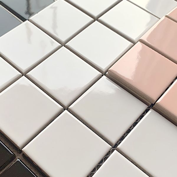 Grid Mosaic Sheet Wall Mixed Material Square Glazed Pressed Floor Tile Clearhalo 'Floor Tiles & Wall Tiles' 'floor_tiles_wall_tiles' 'Flooring 'Home Improvement' 'home_improvement' 'home_improvement_floor_tiles_wall_tiles' Walls and Ceiling' 1200x1200_46152d72-f9b4-4485-90a2-64814ff70d0a