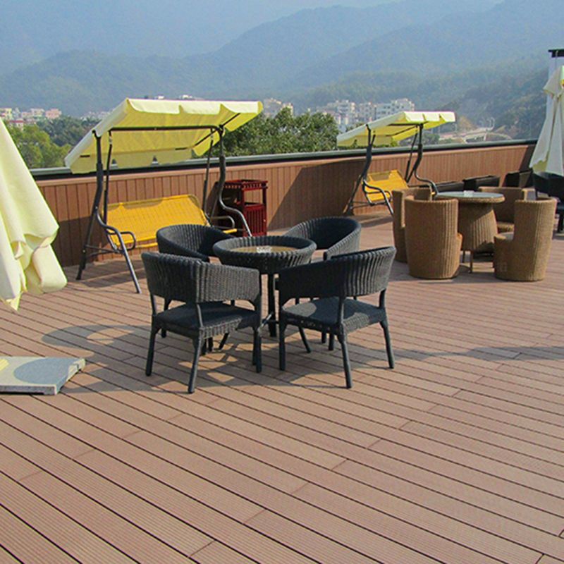 Wire Brushed Floor Tile Click Lock Engineered Wood for Patio Garden Clearhalo 'Flooring 'Hardwood Flooring' 'hardwood_flooring' 'Home Improvement' 'home_improvement' 'home_improvement_hardwood_flooring' Walls and Ceiling' 1200x1200_46b340ec-aa4d-46f8-be21-b5dfcca62c4a