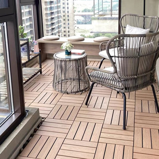 Modern Style Wood Flooring Anti-corrosion Square Outdoor Wood Flooring Clearhalo 'Flooring 'Hardwood Flooring' 'hardwood_flooring' 'Home Improvement' 'home_improvement' 'home_improvement_hardwood_flooring' Walls and Ceiling' 1200x1200_494c0019-9a24-4777-ae6d-5a72f8d28381