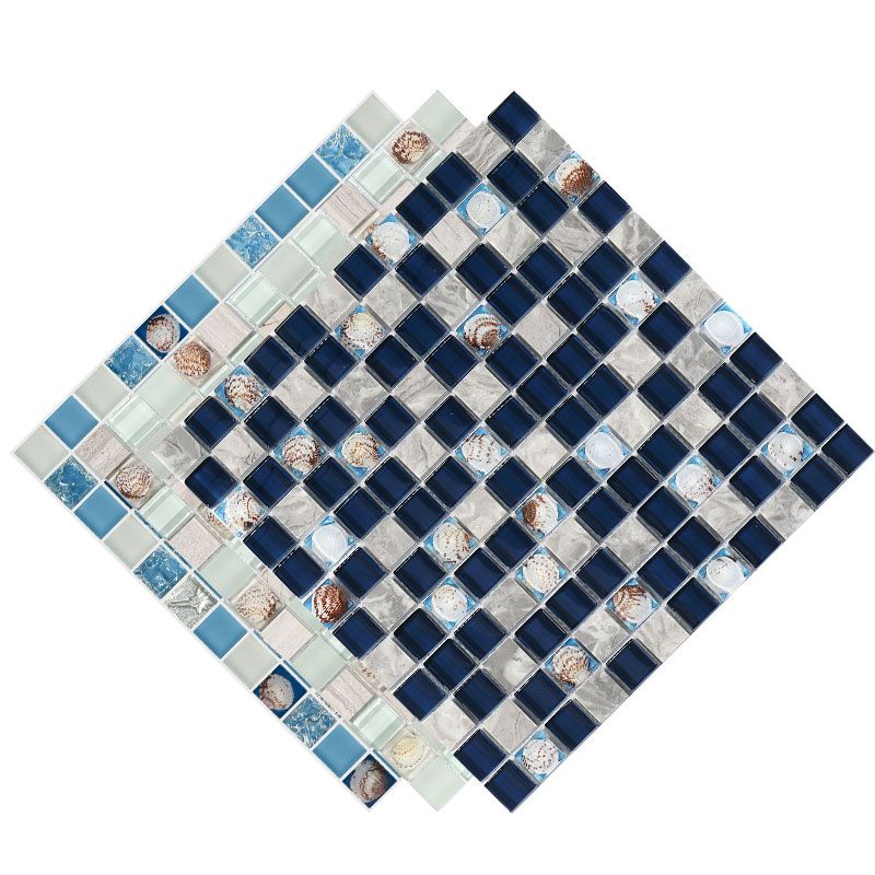 Grid Floor and Wall Tile Contemporary Glass Floor and Wall Tile Clearhalo 'Floor Tiles & Wall Tiles' 'floor_tiles_wall_tiles' 'Flooring 'Home Improvement' 'home_improvement' 'home_improvement_floor_tiles_wall_tiles' Walls and Ceiling' 1200x1200_535b1056-334a-4c7c-ab7c-7981cbfb227e