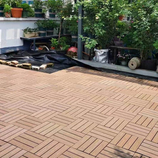 Classical Wooden Flooring Tiles Interlocking Garden Patio Flooring Tiles Clearhalo 'Home Improvement' 'home_improvement' 'home_improvement_outdoor_deck_tiles_planks' 'Outdoor Deck Tiles & Planks' 'Outdoor Flooring & Tile' 'Outdoor Remodel' 'outdoor_deck_tiles_planks' 1200x1200_5e43f9b0-eb42-48af-bb9c-13a5f28fb96a