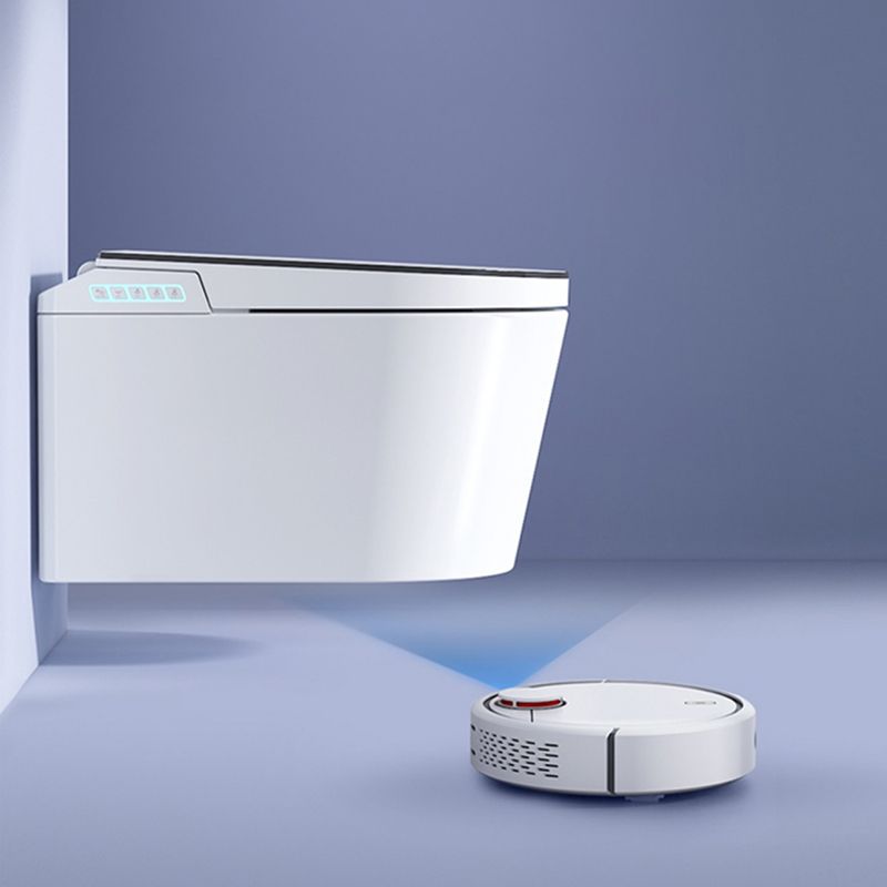 Wall Mounted Modern Flush Intelligent Toilet with Slow Close Seat and Heated Seat Clearhalo 'Bathroom Remodel & Bathroom Fixtures' 'Bidets' 'Home Improvement' 'home_improvement' 'home_improvement_bidets' 'Toilets & Bidets' 1200x1200_69b2973c-7a9c-41c8-ae3b-c44ee2b77012