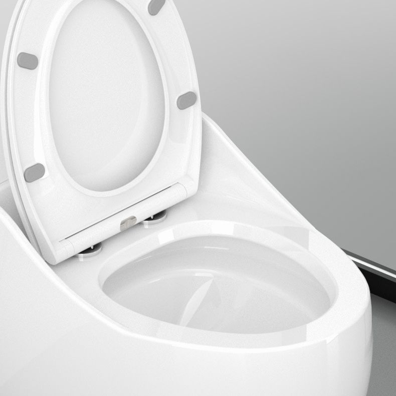 Round-Front Flush Toilet Ceramic Modern One-Piece Toilet with Slow Close Seat Clearhalo 'Bathroom Remodel & Bathroom Fixtures' 'Home Improvement' 'home_improvement' 'home_improvement_toilets' 'Toilets & Bidets' 'Toilets' 1200x1200_83271203-81dc-45c2-a2a2-01d80590ed06