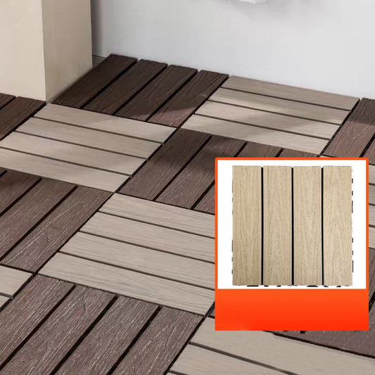 Composite Square Decking Tiles Interlocking Striped Pattern Patio Flooring Tiles Clearhalo 'Home Improvement' 'home_improvement' 'home_improvement_outdoor_deck_tiles_planks' 'Outdoor Deck Tiles & Planks' 'Outdoor Flooring & Tile' 'Outdoor Remodel' 'outdoor_deck_tiles_planks' 1200x1200_839e7ad7-e42d-47a7-a7fb-29fe4ab3dd29