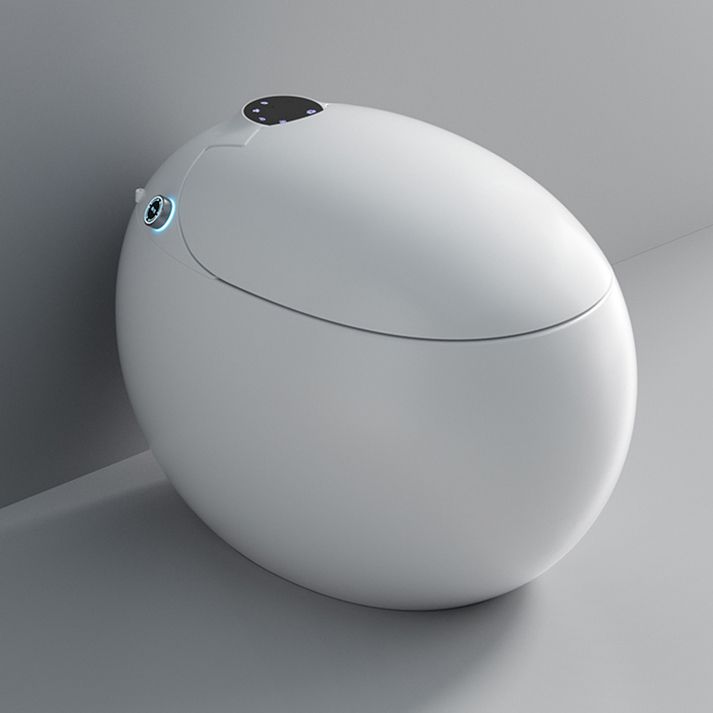 Contemporary White Round Floor Mount Bidet with Heated Seat Vitreous China Bidets Clearhalo 'Bathroom Remodel & Bathroom Fixtures' 'Bidets' 'Home Improvement' 'home_improvement' 'home_improvement_bidets' 'Toilets & Bidets' 1200x1200_85ab7d4c-12df-4cfd-b689-e1ee70bb05d5