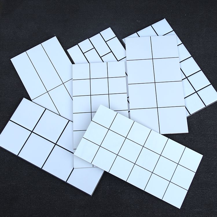 12" X 24" White Subway Tile Mixed Material Rectangular Shower Wall Tile Clearhalo 'Floor Tiles & Wall Tiles' 'floor_tiles_wall_tiles' 'Flooring 'Home Improvement' 'home_improvement' 'home_improvement_floor_tiles_wall_tiles' Walls and Ceiling' 1200x1200_8905d321-b813-4ade-865a-ada656258702