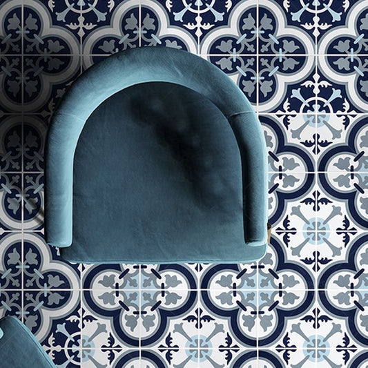 Blue Vintage Pattern Wall Tiles Natural Stone Rectangular Tiles Clearhalo 'Floor Tiles & Wall Tiles' 'floor_tiles_wall_tiles' 'Flooring 'Home Improvement' 'home_improvement' 'home_improvement_floor_tiles_wall_tiles' Walls and Ceiling' 1200x1200_92200f2b-b03d-47d5-a4c9-8e931c4989b1