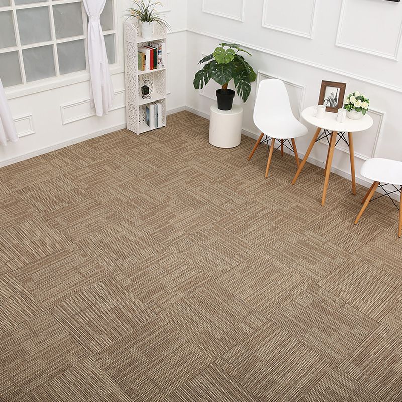 Modern Carpet Floor Tile Adhesive Tabs Level Loop Odor Resistant Carpet Tiles Clearhalo 'Carpet Tiles & Carpet Squares' 'carpet_tiles_carpet_squares' 'Flooring 'Home Improvement' 'home_improvement' 'home_improvement_carpet_tiles_carpet_squares' Walls and Ceiling' 1200x1200_9620a649-e44c-4c69-8718-7dd572637b47