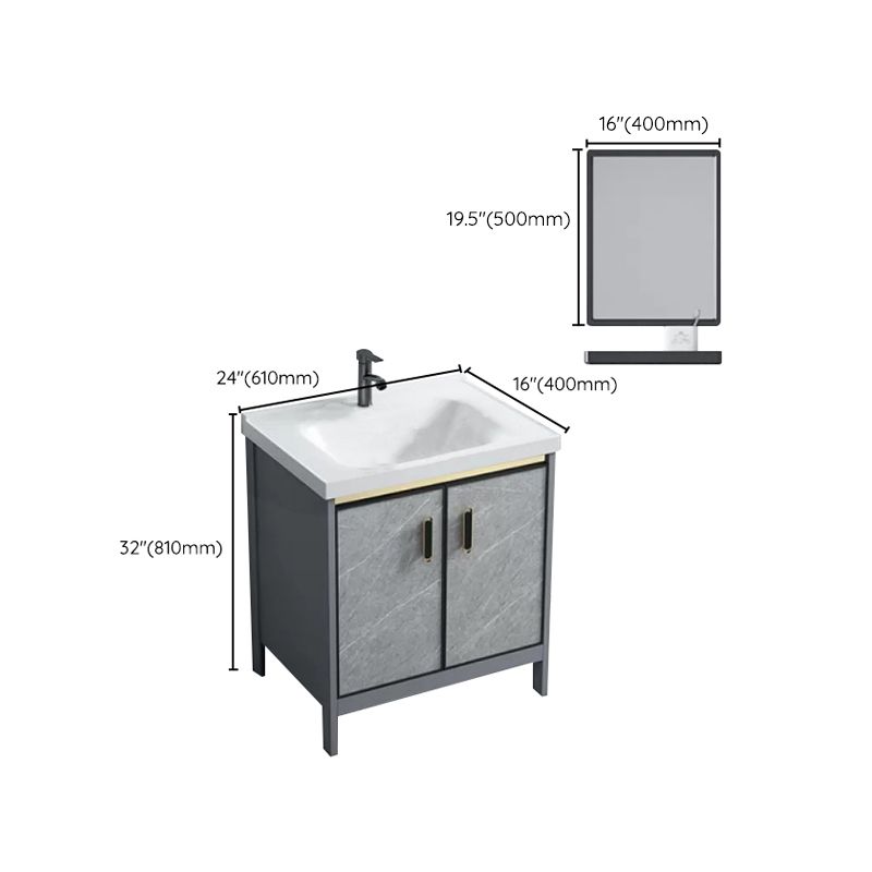 Modern Bathroom Sink Vanity Freestanding Single-Sink Bathroom Vanity Set -  Clearhalo