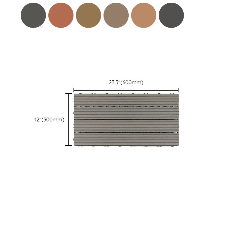 12" X 24" Deck/Patio Flooring Tiles 4-Slat Floor Board Tiles Clearhalo 'Home Improvement' 'home_improvement' 'home_improvement_outdoor_deck_tiles_planks' 'Outdoor Deck Tiles & Planks' 'Outdoor Flooring & Tile' 'Outdoor Remodel' 'outdoor_deck_tiles_planks' 1200x1200_a11cb7d4-f35a-49f8-a8fb-ab9b453ccd16