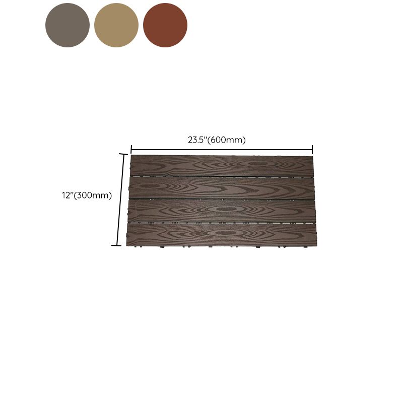 12" X 24" Deck/Patio Flooring Tiles 4-Slat Floor Board Tiles Clearhalo 'Home Improvement' 'home_improvement' 'home_improvement_outdoor_deck_tiles_planks' 'Outdoor Deck Tiles & Planks' 'Outdoor Flooring & Tile' 'Outdoor Remodel' 'outdoor_deck_tiles_planks' 1200x1200_aed476a8-73dc-406c-a007-cc8048733282