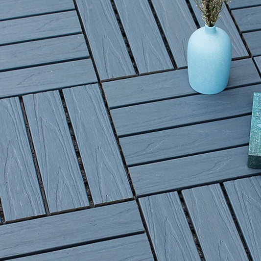 12" X 12"4-Slat Square PVC Flooring Tiles Interlocking Installation Floor Board Tiles Clearhalo 'Home Improvement' 'home_improvement' 'home_improvement_outdoor_deck_tiles_planks' 'Outdoor Deck Tiles & Planks' 'Outdoor Flooring & Tile' 'Outdoor Remodel' 'outdoor_deck_tiles_planks' 1200x1200_afecd4a4-7694-4cd5-a599-2e0b40ebca5a