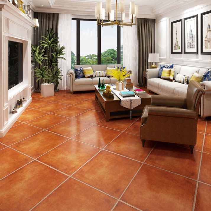 Retro Square Wall & Floor Tile Solid Color Frosted Porcelain Tile Clearhalo 'Floor Tiles & Wall Tiles' 'floor_tiles_wall_tiles' 'Flooring 'Home Improvement' 'home_improvement' 'home_improvement_floor_tiles_wall_tiles' Walls and Ceiling' 1200x1200_b6c350e4-4991-4716-a32a-72b43a55a8f7